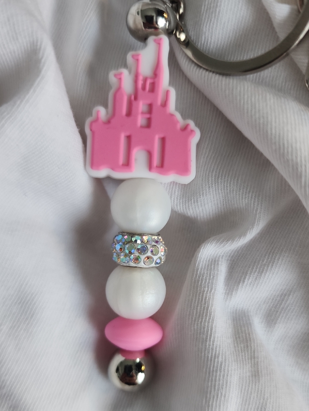 🆕️Pink Castle Decorative  Keychain - Picture 2 of 7